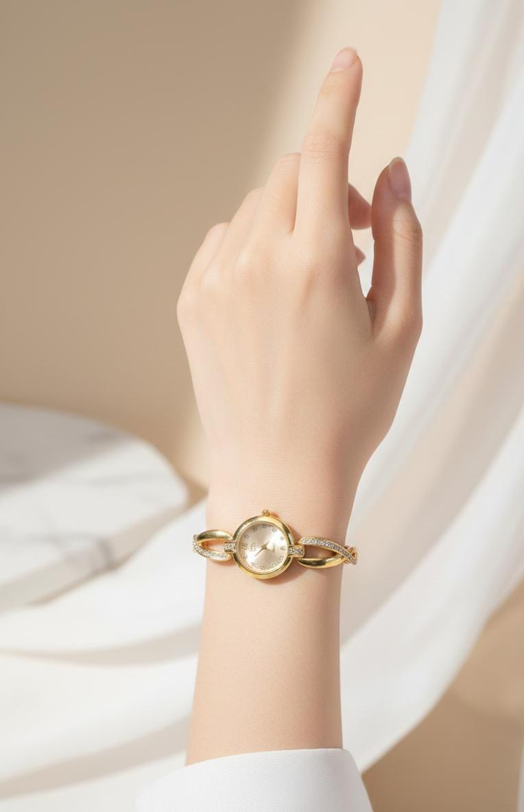 Women’s RTJ-181 zircon watch with luxurious design
